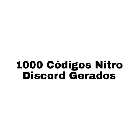 +1000 CÓDIGOS DA DISCORD NITRO (FUNCIONANDO)